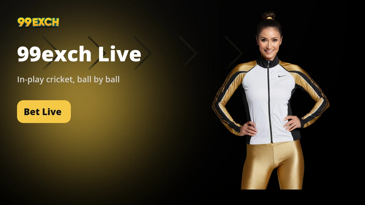 99exch live in-play cricket betting banner, ball by ball odds